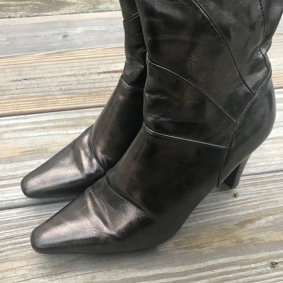 Impo Stretch Women Boot Hampton Shiny Bronze Vegan - Picture 3 of 8